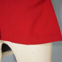 Load image into Gallery viewer, 40s RED WOOL FITTED WOOL SOUTACHE JACKET WITH BELT - S
