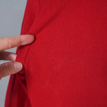 Load image into Gallery viewer, 40s RED WOOL FITTED WOOL SOUTACHE JACKET WITH BELT - S