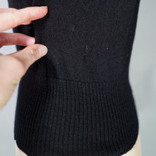 Load image into Gallery viewer, 50s GOTHIC "MILADI-ANN" FINE KNIT JUMPER TO WITH MESH AND SOUTACHE - XS-S