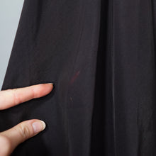 Load image into Gallery viewer, 40s PINK AND BLACK RAYON RHINESTONED COCKTAIL DRESS - XS