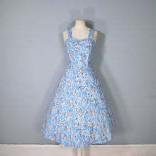 Load image into Gallery viewer, 50s &quot;PROVAWEAR&quot; LIGHT BLUE ASIAN NOVELTY PRINT SUN DRESS AND BOLERO -