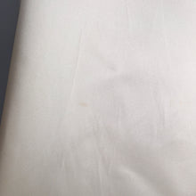 Load image into Gallery viewer, 40s 50s WHITE SATIN EVEING DRESS WITH BLACK VELVET FLOWERS AND COLLAR - S