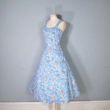 Load image into Gallery viewer, 50s &quot;PROVAWEAR&quot; LIGHT BLUE ASIAN NOVELTY PRINT SUN DRESS AND BOLERO -