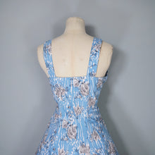 Load image into Gallery viewer, 50s &quot;PROVAWEAR&quot; LIGHT BLUE ASIAN NOVELTY PRINT SUN DRESS AND BOLERO -