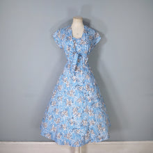 Load image into Gallery viewer, 50s &quot;PROVAWEAR&quot; LIGHT BLUE ASIAN NOVELTY PRINT SUN DRESS AND BOLERO -