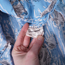 Load image into Gallery viewer, 50s &quot;PROVAWEAR&quot; LIGHT BLUE ASIAN NOVELTY PRINT SUN DRESS AND BOLERO -