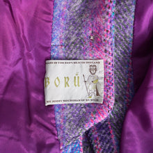 Load image into Gallery viewer, 70s JIMMY HOURIHAN PURE WOOL HEATHER PURPLE CAPE - M