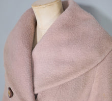 Load image into Gallery viewer, 50s HUBER LIGHT BROWN / STONE COLOURED WOOL PRINCESS COAT - S-M