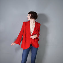 Load image into Gallery viewer, 50s TRYLON RED SHORT OPEN CUT SWING WOOL JACKET - M