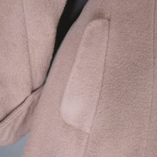 Load image into Gallery viewer, 50s HUBER LIGHT BROWN / STONE COLOURED WOOL PRINCESS COAT - S-M