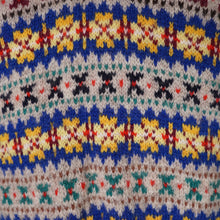 Load image into Gallery viewer, 60s does 40s HANDKNITTED COLOURFUL FAIRISLE PATTERN TANK TOP - S