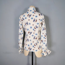 Load image into Gallery viewer, 70s NOVELTY ROCK N' ROLL DANCING COUPLE AND RECORD PRINT SHIRT - L