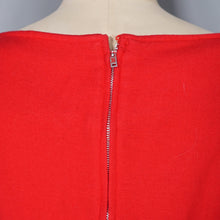 Load image into Gallery viewer, 50s / 60s SUE BRETT RED SOFT WOOL FITTED WIGGLE DRESS - M