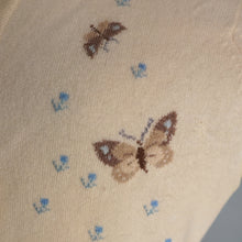 Load image into Gallery viewer, 60s PRINGLE OF SCOTLAND BUTTERFLY INTARSIA CASHMERE CARDIGAN - M