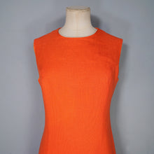 Load image into Gallery viewer, 60s ELGEE ORANGE TWO PIECE SHIFT DRESS AND COAT IN VIVID ORANGE - S
