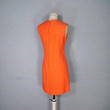 Load image into Gallery viewer, 60s ELGEE ORANGE TWO PIECE SHIFT DRESS AND COAT IN VIVID ORANGE - S
