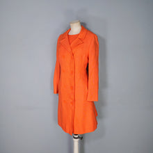 Load image into Gallery viewer, 60s ELGEE ORANGE TWO PIECE SHIFT DRESS AND COAT IN VIVID ORANGE - S