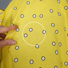 Load image into Gallery viewer, 50s HORROCKSES FASHIONS BRIGHTEST YELLOW  FULL SKIRTED COTTON DRESS - S