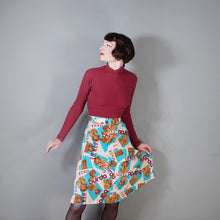 Load image into Gallery viewer, 70s NOVELTY FASHION / MAGAZINE LADY PORTRAIT &quot;VOGUE&quot; A-LINE SKIRT - 25&quot;