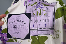 Load image into Gallery viewer, 50s 60s SPORTAVILLE WINE LABEL AND GRAPE PRINT NOVELTY FULL SKIRT - 27"