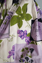 Load image into Gallery viewer, 50s 60s SPORTAVILLE WINE LABEL AND GRAPE PRINT NOVELTY FULL SKIRT - 27"