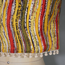 Load image into Gallery viewer, 50s 60s "TREND" BEACHWEAR STRIPED CROP TOP WITH POMPOM FRINGE - S-M