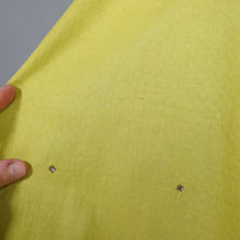 Load image into Gallery viewer, 50s RHINESTONED CHARTREUSE TEXTURED COTTON FULL SKIRT - 25.5"
