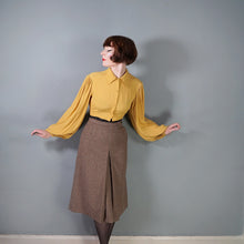 Load image into Gallery viewer, 70s DOES 40s BROWN HOUNDSTOOTH TWEED 2 PIECE SKIRT SUIT - S