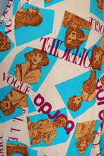 Load image into Gallery viewer, 70s NOVELTY FASHION / MAGAZINE LADY PORTRAIT &quot;VOGUE&quot; A-LINE SKIRT - 25&quot;