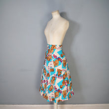 Load image into Gallery viewer, 70s NOVELTY FASHION / MAGAZINE LADY PORTRAIT &quot;VOGUE&quot; A-LINE SKIRT - 25&quot;