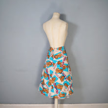 Load image into Gallery viewer, 70s NOVELTY FASHION / MAGAZINE LADY PORTRAIT &quot;VOGUE&quot; A-LINE SKIRT - 25&quot;