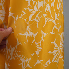 Load image into Gallery viewer, 30s GOLDENROD YELLOW BIAS CUT MAXI DRESS WITH PLEATING AND BELT - S