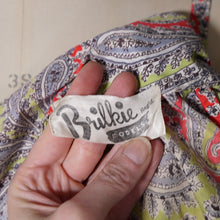 Load image into Gallery viewer, EARLY 50s BRIGHT GREEN AND RED PAISLEY PRINT SUN DRESS AND BOLERO - XS