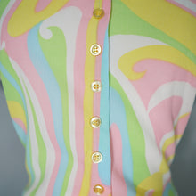 Load image into Gallery viewer, 60s JERRIE LURIE SWIRLY PSHYCEDELIC PRINT PASTEL DRESS - S