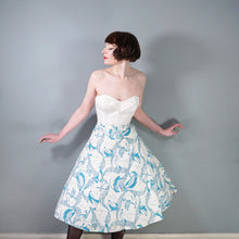 Load image into Gallery viewer, 40s / 50s SAILOR / FISHERMEN PRINT A-LINE MIDI SKIRT - 25"