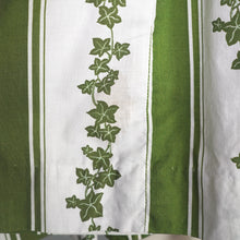 Load image into Gallery viewer, 50s CALIFORNIA COTTONS WHITE AND GREEN IVY LEAF PRINT COTTON DRESS - S