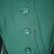 Load image into Gallery viewer, 60s 70s &quot;CRESTA&quot; DEEP GREEN MACHINTOSH / BELTED TRENCH COAT - M