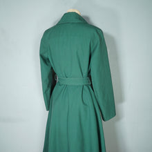 Load image into Gallery viewer, 60s 70s &quot;CRESTA&quot; DEEP GREEN MACHINTOSH / BELTED TRENCH COAT - M