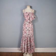 Load image into Gallery viewer, 50s 60s CHAFIL PINK DEWDROP ROSE PRINT PARTY DRESS AND BOLERO -