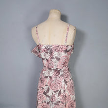 Load image into Gallery viewer, 50s 60s CHAFIL PINK DEWDROP ROSE PRINT PARTY DRESS AND BOLERO -