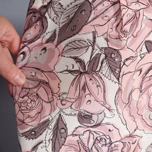 Load image into Gallery viewer, 50s 60s CHAFIL PINK DEWDROP ROSE PRINT PARTY DRESS AND BOLERO -