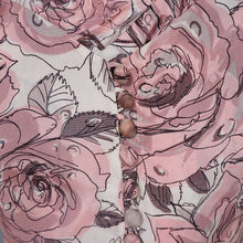 Load image into Gallery viewer, 50s 60s CHAFIL PINK DEWDROP ROSE PRINT PARTY DRESS AND BOLERO -