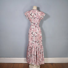 Load image into Gallery viewer, 50s 60s CHAFIL PINK DEWDROP ROSE PRINT PARTY DRESS AND BOLERO -