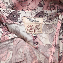Load image into Gallery viewer, 50s 60s CHAFIL PINK DEWDROP ROSE PRINT PARTY DRESS AND BOLERO -