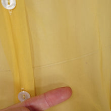 Load image into Gallery viewer, 50s 60s SUSAN GLENN SHEER VIBRANT YELLOW PINTUCKED BLOUSE - L