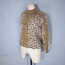 Load image into Gallery viewer, 60s 70s LEOPARD ANIMAL PRINT ANGORA BLEND WOOL JUMPER - M-L