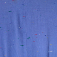 Load image into Gallery viewer, 50s FLECKED BLUE DROP WAISTED LONG SLEEVE AUTUMN DRESS - S