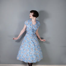 Load image into Gallery viewer, 50s &quot;PROVAWEAR&quot; LIGHT BLUE ASIAN NOVELTY PRINT SUN DRESS AND BOLERO -