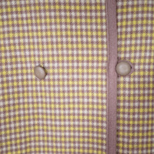 Load image into Gallery viewer, 70s WETHERALL REVERSIBLE WOOL CAPE IN PLAID AND BOLD YELLOW - S-M