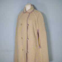 Load image into Gallery viewer, 70s WETHERALL REVERSIBLE WOOL CAPE IN PLAID AND BOLD YELLOW - S-M